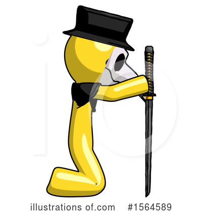 Royalty-Free (RF) Yellow Design Mascot Clipart Illustration by Leo Blanchette - Stock Sample #1564589