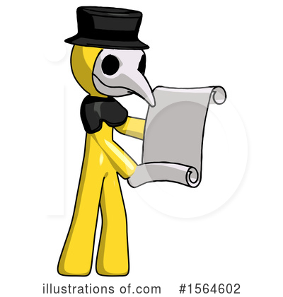 Royalty-Free (RF) Yellow Design Mascot Clipart Illustration by Leo Blanchette - Stock Sample #1564602