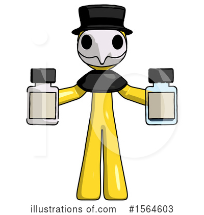 Royalty-Free (RF) Yellow Design Mascot Clipart Illustration by Leo Blanchette - Stock Sample #1564603