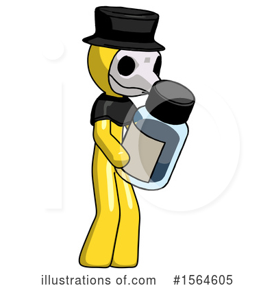 Royalty-Free (RF) Yellow Design Mascot Clipart Illustration by Leo Blanchette - Stock Sample #1564605