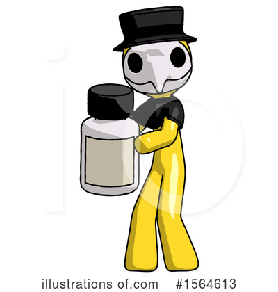 Royalty-Free (RF) Yellow Design Mascot Clipart Illustration by Leo Blanchette - Stock Sample #1564613