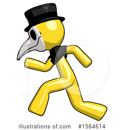 Royalty-Free (RF) Yellow Design Mascot Clipart Illustration by Leo Blanchette - Stock Sample #1564614