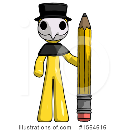 Royalty-Free (RF) Yellow Design Mascot Clipart Illustration by Leo Blanchette - Stock Sample #1564616
