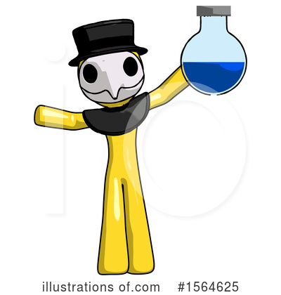 Royalty-Free (RF) Yellow Design Mascot Clipart Illustration by Leo Blanchette - Stock Sample #1564625