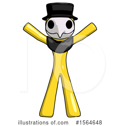 Royalty-Free (RF) Yellow Design Mascot Clipart Illustration by Leo Blanchette - Stock Sample #1564648