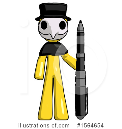 Royalty-Free (RF) Yellow Design Mascot Clipart Illustration by Leo Blanchette - Stock Sample #1564654