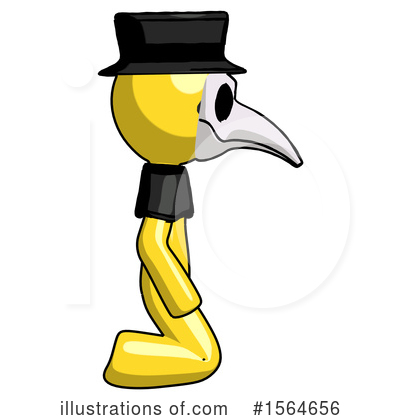 Royalty-Free (RF) Yellow Design Mascot Clipart Illustration by Leo Blanchette - Stock Sample #1564656