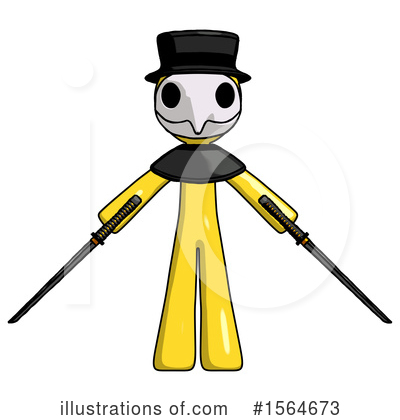 Royalty-Free (RF) Yellow Design Mascot Clipart Illustration by Leo Blanchette - Stock Sample #1564673