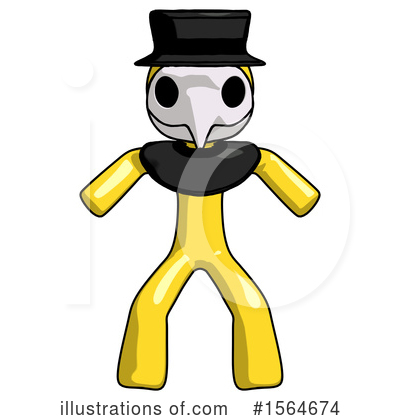 Royalty-Free (RF) Yellow Design Mascot Clipart Illustration by Leo Blanchette - Stock Sample #1564674