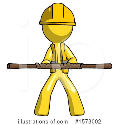 Royalty-Free (RF) Yellow Design Mascot Clipart Illustration by Leo Blanchette - Stock Sample #1573002