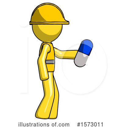 Royalty-Free (RF) Yellow Design Mascot Clipart Illustration by Leo Blanchette - Stock Sample #1573011