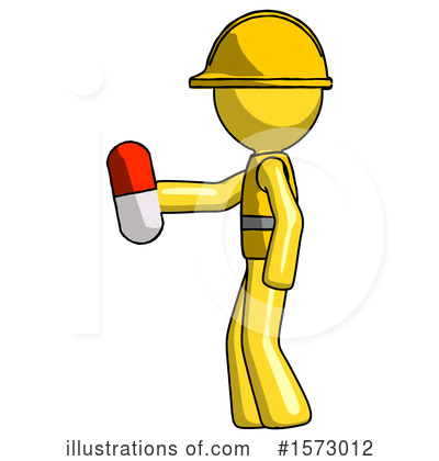 Royalty-Free (RF) Yellow Design Mascot Clipart Illustration by Leo Blanchette - Stock Sample #1573012