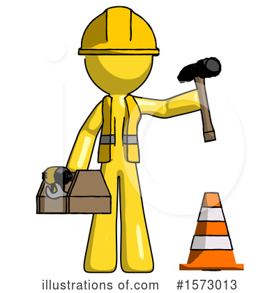 Royalty-Free (RF) Yellow Design Mascot Clipart Illustration by Leo Blanchette - Stock Sample #1573013