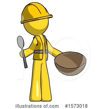 Royalty-Free (RF) Yellow Design Mascot Clipart Illustration by Leo Blanchette - Stock Sample #1573018