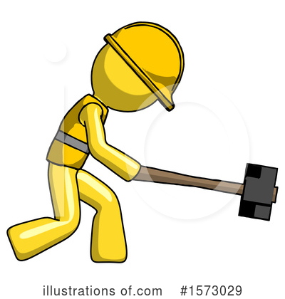Royalty-Free (RF) Yellow Design Mascot Clipart Illustration by Leo Blanchette - Stock Sample #1573029