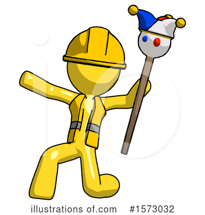 Royalty-Free (RF) Yellow Design Mascot Clipart Illustration by Leo Blanchette - Stock Sample #1573032