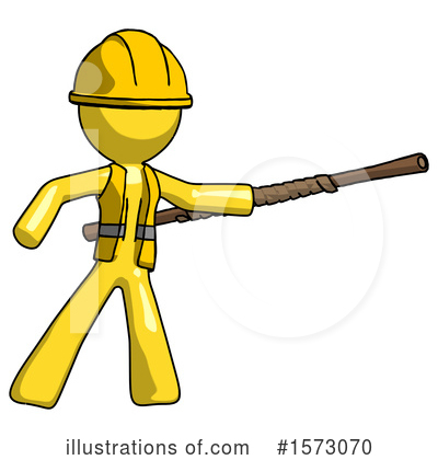 Royalty-Free (RF) Yellow Design Mascot Clipart Illustration by Leo Blanchette - Stock Sample #1573070