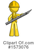 Yellow Design Mascot Clipart #1573076 by Leo Blanchette