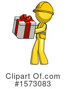 Yellow Design Mascot Clipart #1573083 by Leo Blanchette