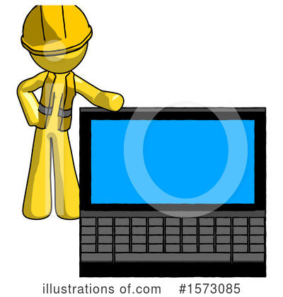Royalty-Free (RF) Yellow Design Mascot Clipart Illustration by Leo Blanchette - Stock Sample #1573085