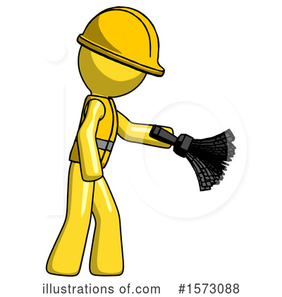 Royalty-Free (RF) Yellow Design Mascot Clipart Illustration by Leo Blanchette - Stock Sample #1573088