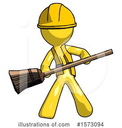 Royalty-Free (RF) Yellow Design Mascot Clipart Illustration by Leo Blanchette - Stock Sample #1573094