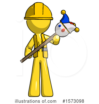 Royalty-Free (RF) Yellow Design Mascot Clipart Illustration by Leo Blanchette - Stock Sample #1573098