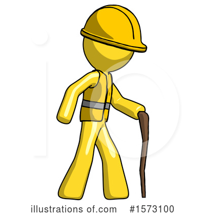 Royalty-Free (RF) Yellow Design Mascot Clipart Illustration by Leo Blanchette - Stock Sample #1573100