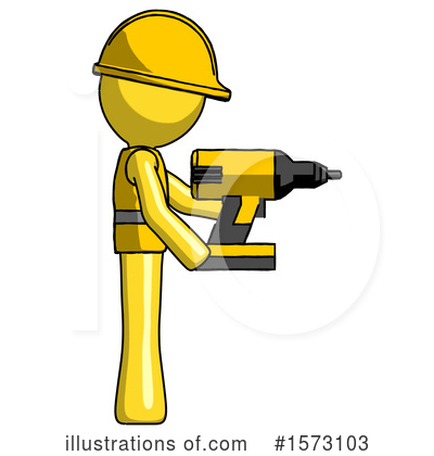 Royalty-Free (RF) Yellow Design Mascot Clipart Illustration by Leo Blanchette - Stock Sample #1573103
