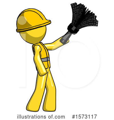 Royalty-Free (RF) Yellow Design Mascot Clipart Illustration by Leo Blanchette - Stock Sample #1573117