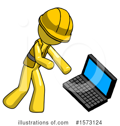 Royalty-Free (RF) Yellow Design Mascot Clipart Illustration by Leo Blanchette - Stock Sample #1573124