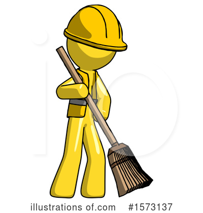 Royalty-Free (RF) Yellow Design Mascot Clipart Illustration by Leo Blanchette - Stock Sample #1573137