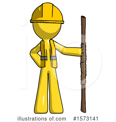 Royalty-Free (RF) Yellow Design Mascot Clipart Illustration by Leo Blanchette - Stock Sample #1573141
