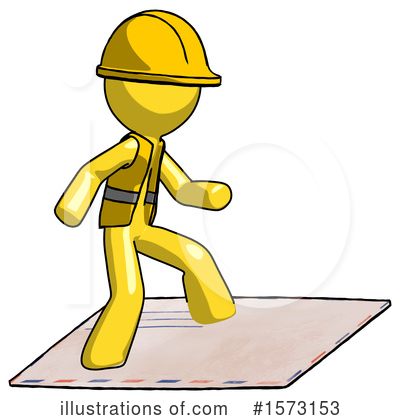 Royalty-Free (RF) Yellow Design Mascot Clipart Illustration by Leo Blanchette - Stock Sample #1573153