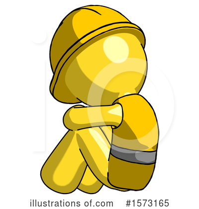 Royalty-Free (RF) Yellow Design Mascot Clipart Illustration by Leo Blanchette - Stock Sample #1573165