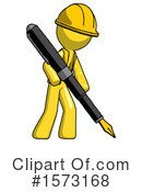 Yellow Design Mascot Clipart #1573168 by Leo Blanchette