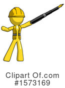 Yellow Design Mascot Clipart #1573169 by Leo Blanchette