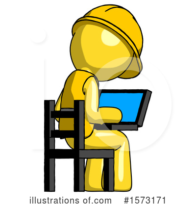 Royalty-Free (RF) Yellow Design Mascot Clipart Illustration by Leo Blanchette - Stock Sample #1573171