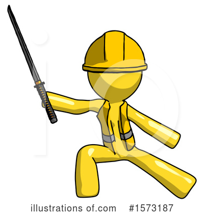 Royalty-Free (RF) Yellow Design Mascot Clipart Illustration by Leo Blanchette - Stock Sample #1573187