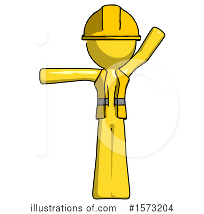 Royalty-Free (RF) Yellow Design Mascot Clipart Illustration by Leo Blanchette - Stock Sample #1573204