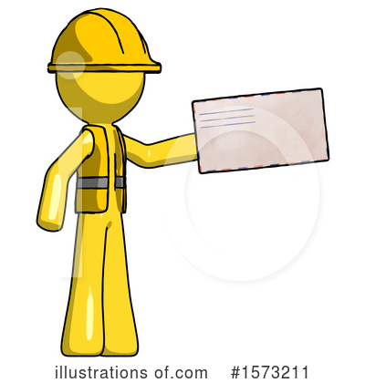 Royalty-Free (RF) Yellow Design Mascot Clipart Illustration by Leo Blanchette - Stock Sample #1573211