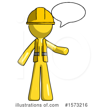 Royalty-Free (RF) Yellow Design Mascot Clipart Illustration by Leo Blanchette - Stock Sample #1573216