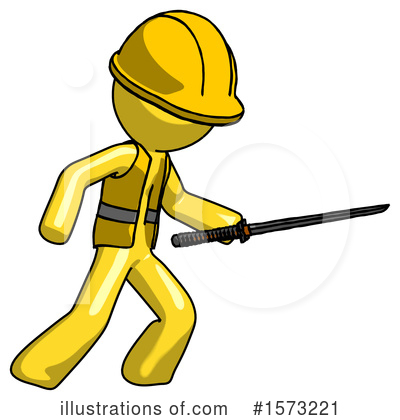 Royalty-Free (RF) Yellow Design Mascot Clipart Illustration by Leo Blanchette - Stock Sample #1573221