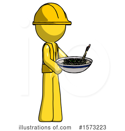 Royalty-Free (RF) Yellow Design Mascot Clipart Illustration by Leo Blanchette - Stock Sample #1573223
