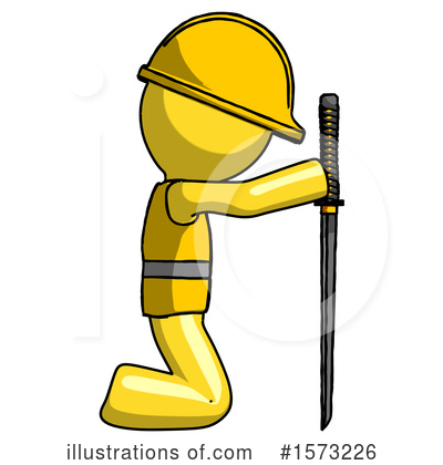 Royalty-Free (RF) Yellow Design Mascot Clipart Illustration by Leo Blanchette - Stock Sample #1573226