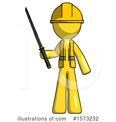 Royalty-Free (RF) Yellow Design Mascot Clipart Illustration by Leo Blanchette - Stock Sample #1573232