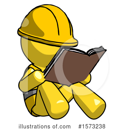 Royalty-Free (RF) Yellow Design Mascot Clipart Illustration by Leo Blanchette - Stock Sample #1573238