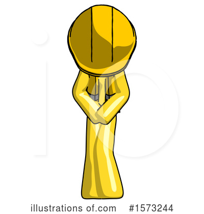 Royalty-Free (RF) Yellow Design Mascot Clipart Illustration by Leo Blanchette - Stock Sample #1573244