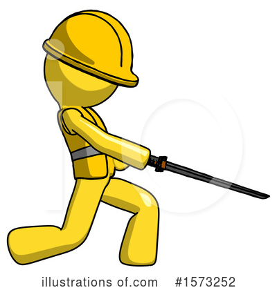 Royalty-Free (RF) Yellow Design Mascot Clipart Illustration by Leo Blanchette - Stock Sample #1573252