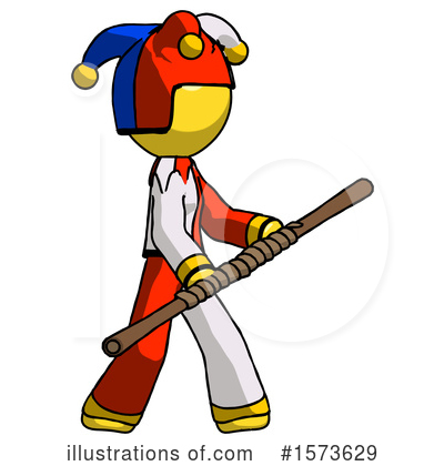 Royalty-Free (RF) Yellow Design Mascot Clipart Illustration by Leo Blanchette - Stock Sample #1573629